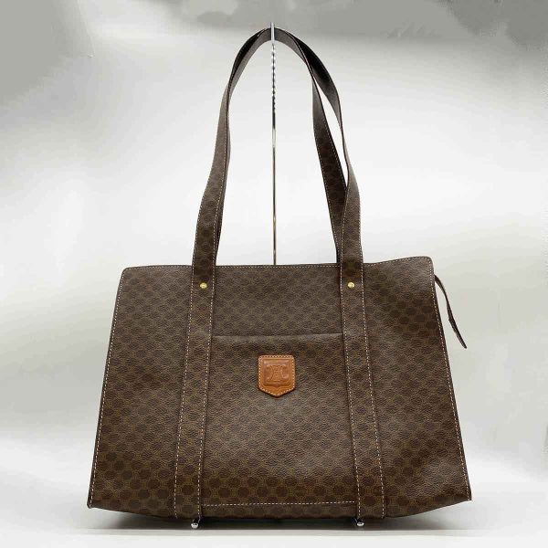 it429o06ztka 1 Celine Tote Bag Shoulder Bag Macadam Brown PVC