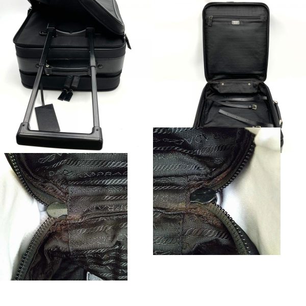 it4dko9irn3s 7 c Prada Nylon Carry Case Suitcase Black