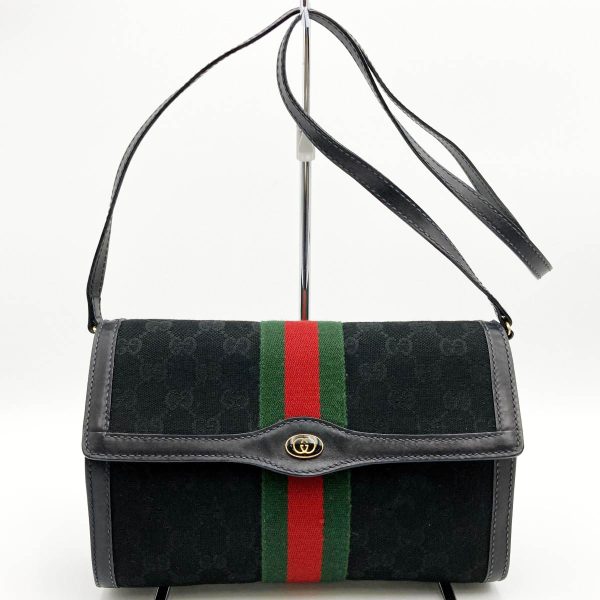 it51kvky36xm 1 Gucci Perfume Shoulder Bag GG Canvas Black