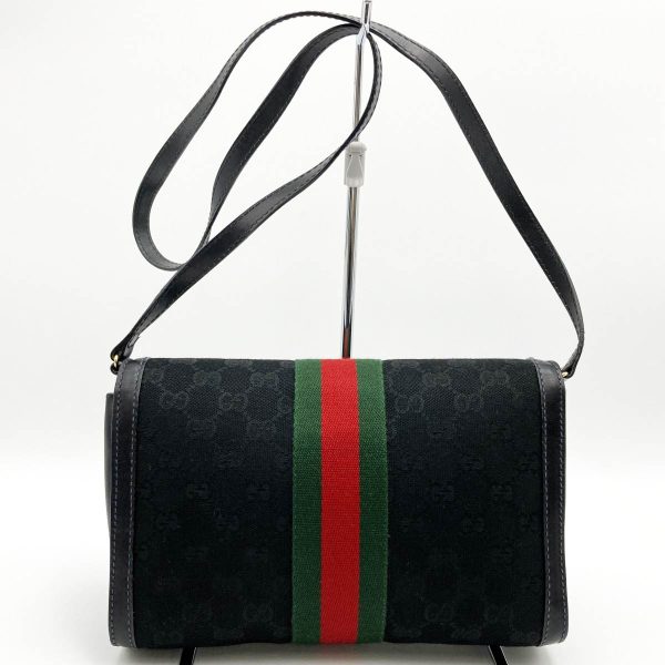 it51kvky36xm 2 Gucci Perfume Shoulder Bag GG Canvas Black