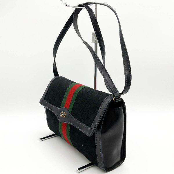 it51kvky36xm 4 Gucci Perfume Shoulder Bag GG Canvas Black