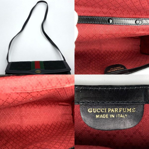 it51kvky36xm 9 c Gucci Perfume Shoulder Bag GG Canvas Black