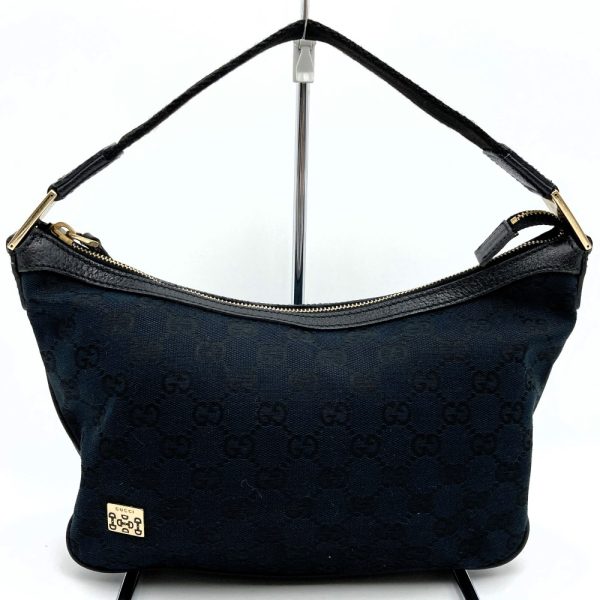 it5h8eazfvws 1 Gucci GG Canvas Shoulder Bag Black