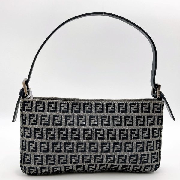 it5kvuj9fnpd 1 Fendi Zucca Canvas One Shoulder Bag Navy