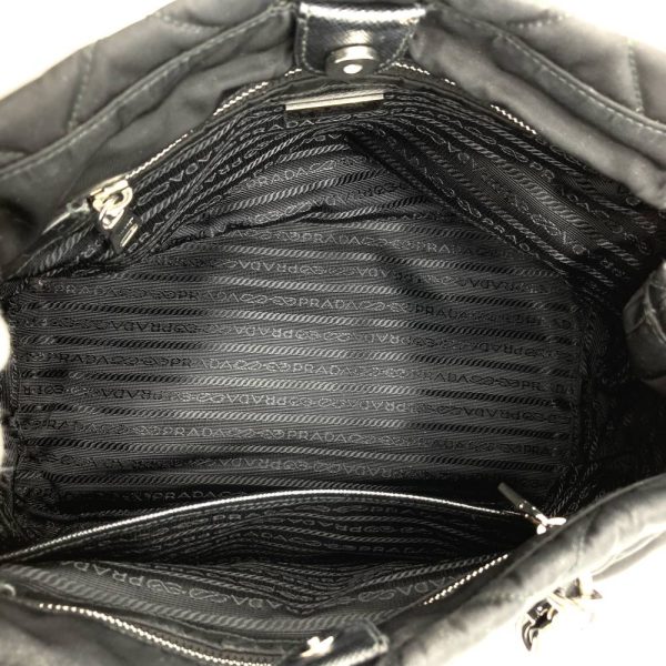 it5lb3swi6g0 7 Prada Nylon 2 Way Chain Shoulder Bag Black