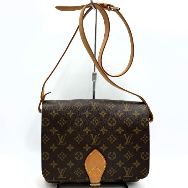 it5oz79444fm 1 Louis Vuitton Cartesiere MM Shoulder Bag Monogram Brown