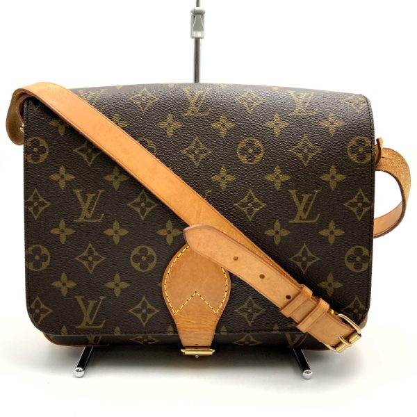 it5oz79444fm 3 Louis Vuitton Cartesiere MM Shoulder Bag Monogram Brown