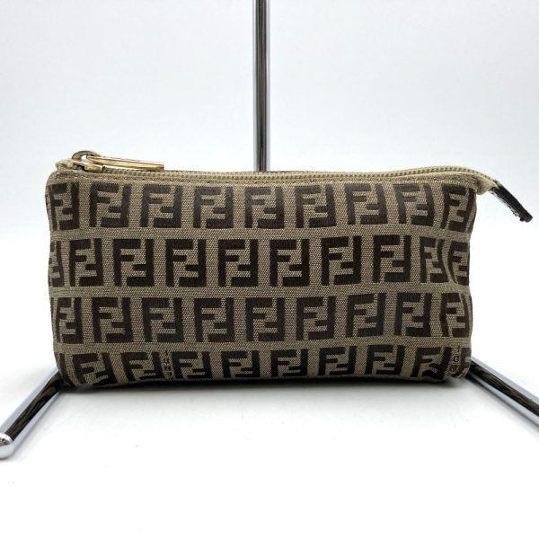 it5p66797kpz 1 Fendi Zucchino Canvas Vanity Pouch Beige