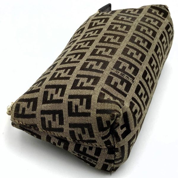 it5p66797kpz 4 Fendi Zucchino Canvas Vanity Pouch Beige