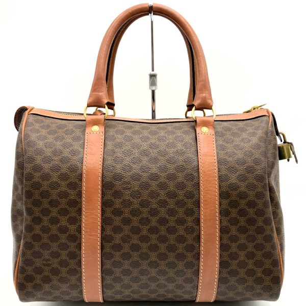 it5wqv0b1h70 2 Celine Boston Bag PVC Macadam Brown