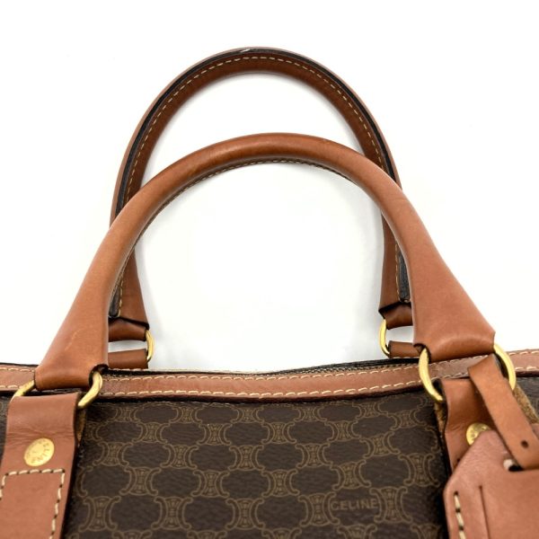 it5wqv0b1h70 5 Celine Boston Bag PVC Macadam Brown