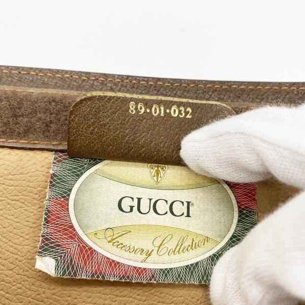 it6i3gojzc8s 6 Gucci Old Gucci Clutch Bag GG Supreme Sherry Line Brown