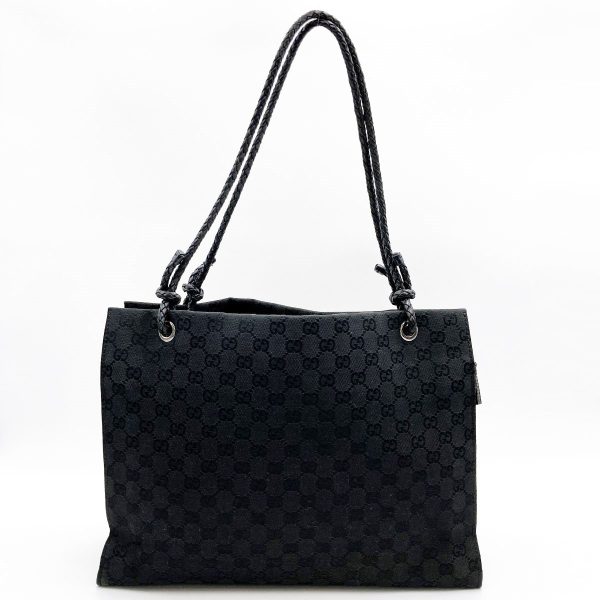 it6i9ehpe17n 1 Gucci GG Pattern Tote Bag Black