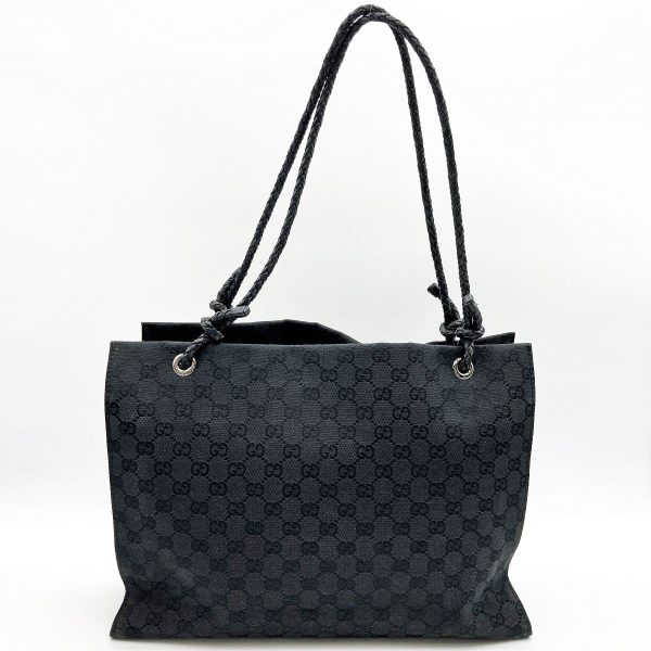 it6i9ehpe17n 2 Gucci GG Pattern Tote Bag Black