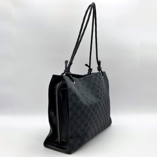 it6i9ehpe17n 3 Gucci GG Pattern Tote Bag Black