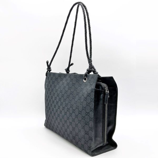 it6i9ehpe17n 4 Gucci GG Pattern Tote Bag Black