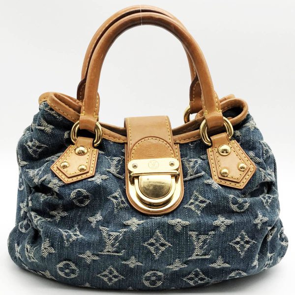 it6jp5m89tgs 1 Louis Vuitton Pretty Handbag Handheld Bag Monogram Denim Blue