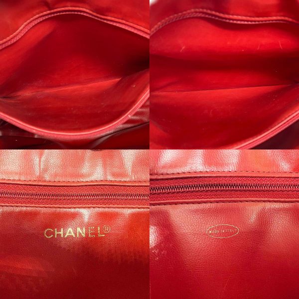 it6ljaor31d4 12 c Chanel Chain Shoulder Bag Caviar Skin Red Gold Hardware