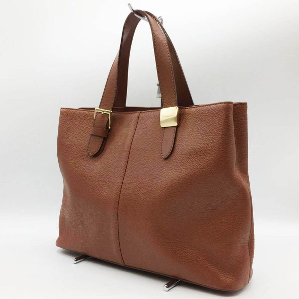 it6masl4akjg 3 Burberry Tote Handbag Leather Nova Check Brown