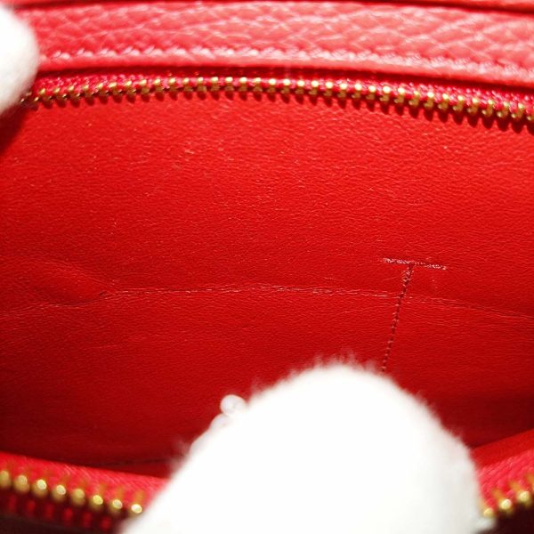 it6t1w70gti8 11 Celine Leather Suede Trapeze Handbag Red