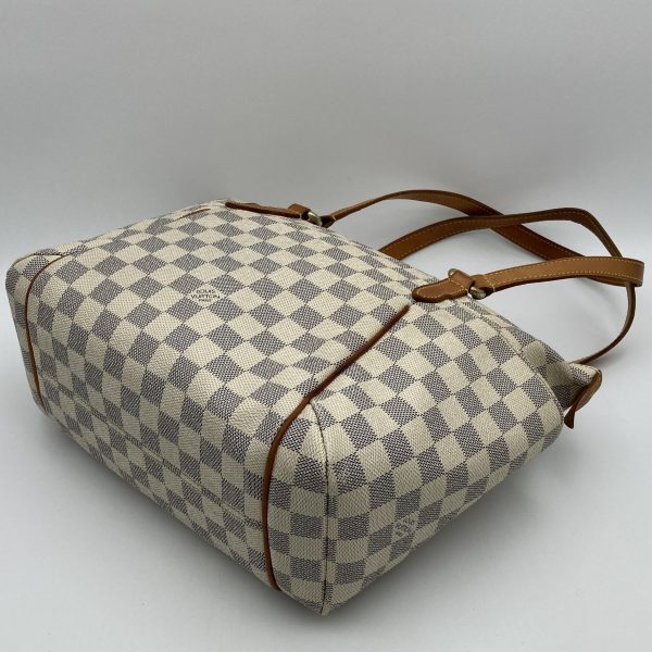 it6tu1v07yg4 7 Louis Vuitton Totally PM Tote Bag Shoulder Bag Damier Azur PVC White