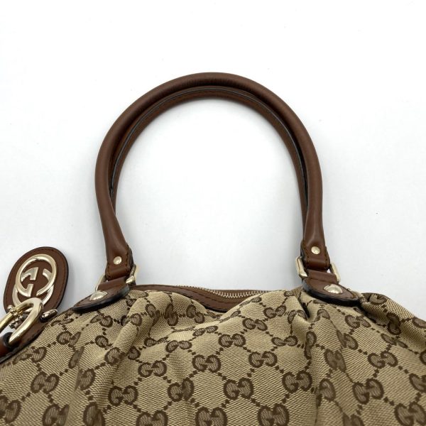 it6wgmyphfu0 5 Gucci Sookie Handbag GG Canvas Brown