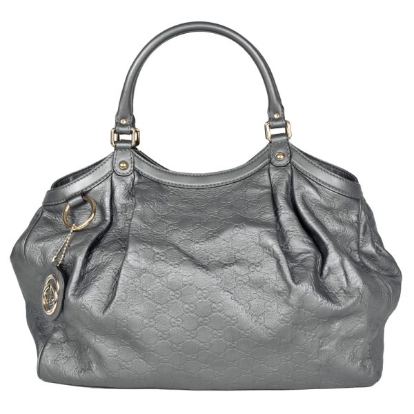 it7acmyw5y6c 01 Gucci Guccisima GG Tote Handbag Gray