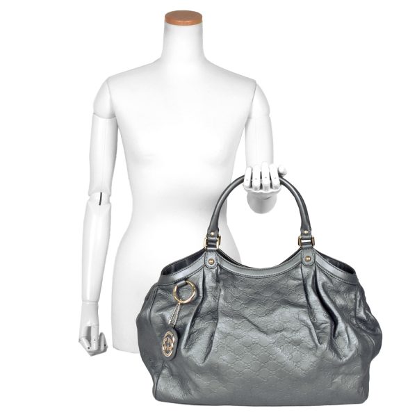 it7acmyw5y6c 07 Gucci Guccisima GG Tote Handbag Gray