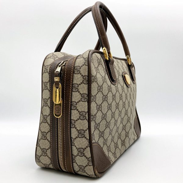 it7w00psc0qz 3 Gucci Old Gucci Boston Bag GG Supreme Brown