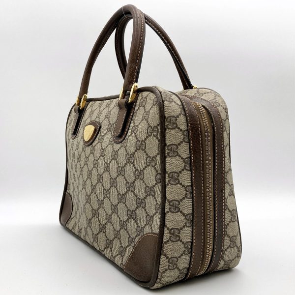 it7w00psc0qz 4 Gucci Old Gucci Boston Bag GG Supreme Brown