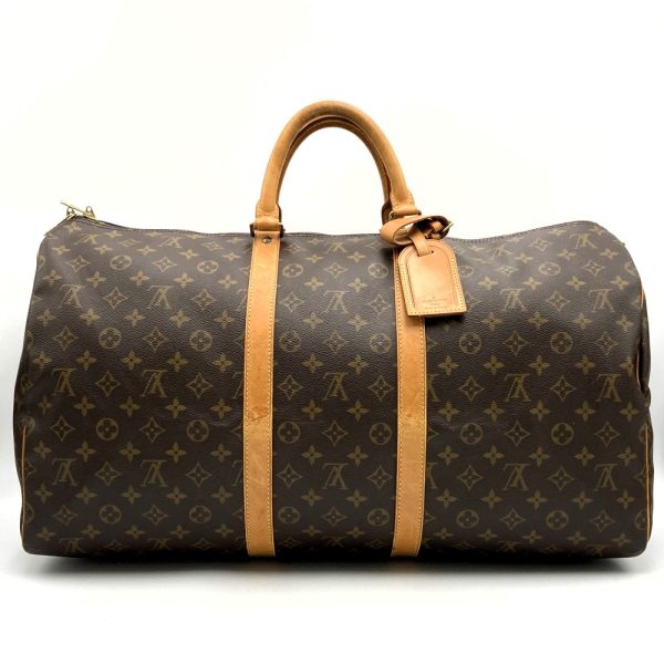 it7z4q4lswu4 1 Louis Vuitton Keepall Boston Bag Monogram Brown