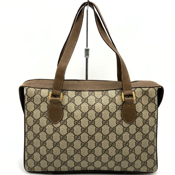 it834jg6dcfp 2 Gucci Old Gucci Handbag Interlocking G Sherry Line Brown