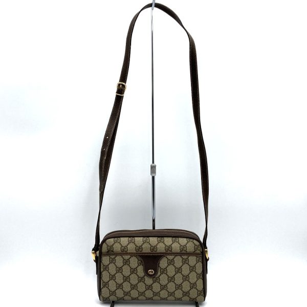 it8ejpmho4pe 1 Gucci Old Gucci Shoulder Bag GG Supreme Brown