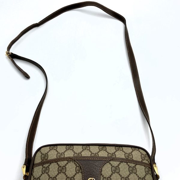 it8ejpmho4pe 6 Gucci Old Gucci Shoulder Bag GG Supreme Brown