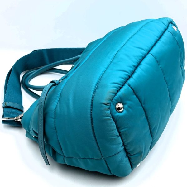 it8rcbvwzsgk 4 Prada Nylon 2 Way Shoulder Handbag Blue Green