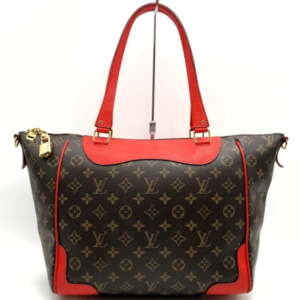 it8vqc18c78i 1 Louis Vuitton Estrella MM Tote Bag Monogram Brown Red