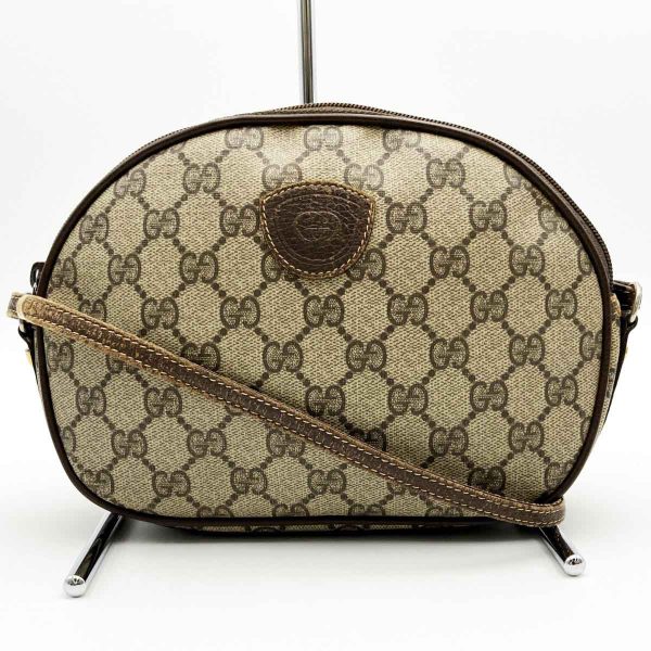 it8z26neld7s 5 Gucci Old Gucci GG Pattern Shoulder Bag Crossbody Brown