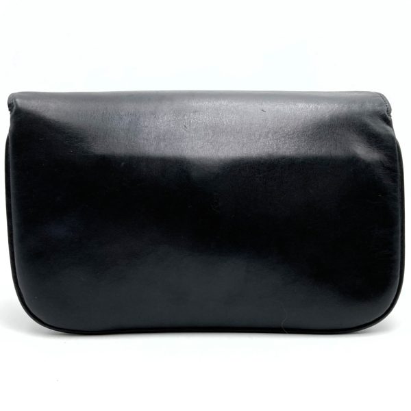 it96cx5iwt1k 2 Celine Clutch Bag Leather Carriage Hardware Black