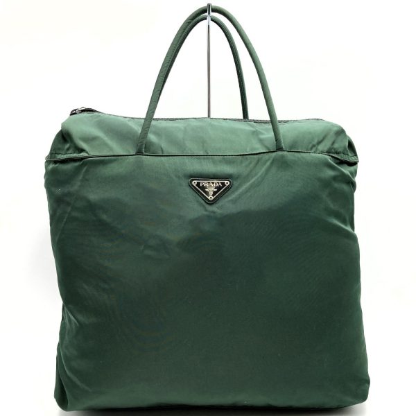 it9krwz6y2xo 1 Prada Nylon Tote Handbag Green