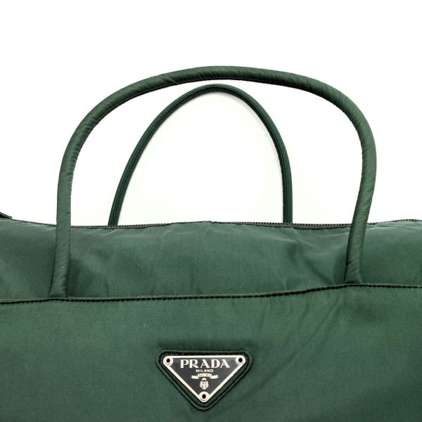 it9krwz6y2xo 5 Prada Nylon Tote Handbag Green