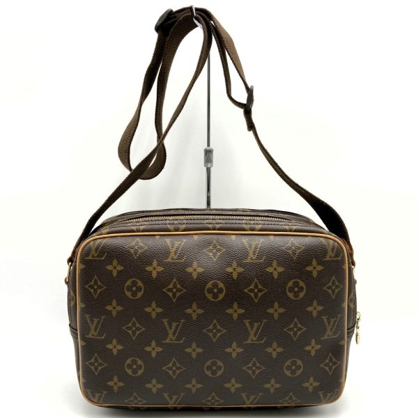 it9ofjhl1a00 2 Louis Vuitton Reporter PM Shoulder Bag PVC Monogram Canvas Brown