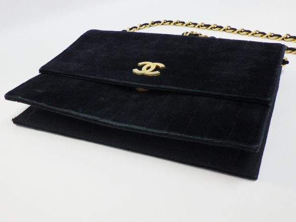 it9qslhvgfb8 2 Chanel Mademoiselle Chain Shoulder Suede Black