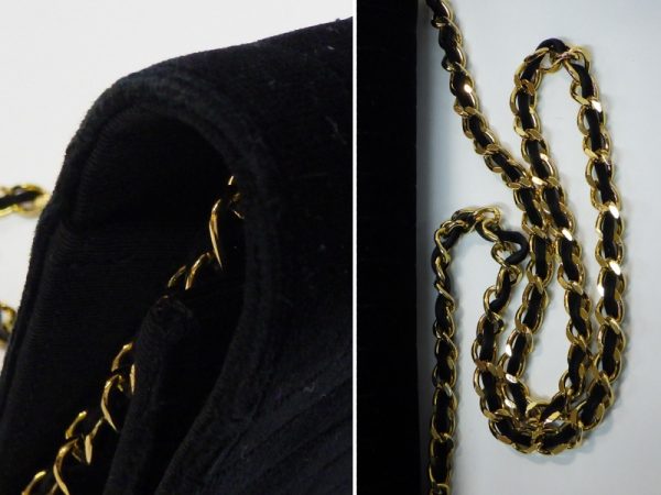 it9qslhvgfb8 8 Chanel Mademoiselle Chain Shoulder Suede Black