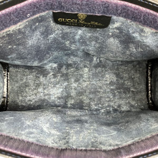 ita9fwsvglss 8 Gucci Old Gucci Clutch Bag GG Supreme Gray Navy