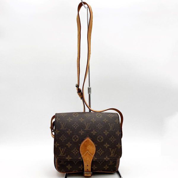 ita9x9td5y77 1 Louis Vuitton Cartesier MM Shoulder Bag Crossbody Bag Monogram PVC Brown