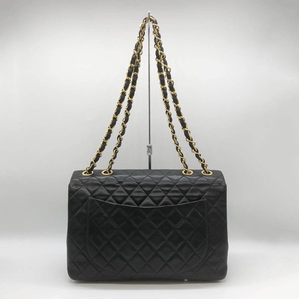 itamix3ammjs 2 Chanel Big Matelasse Chain Shoulder Bag Black Gold Hardware