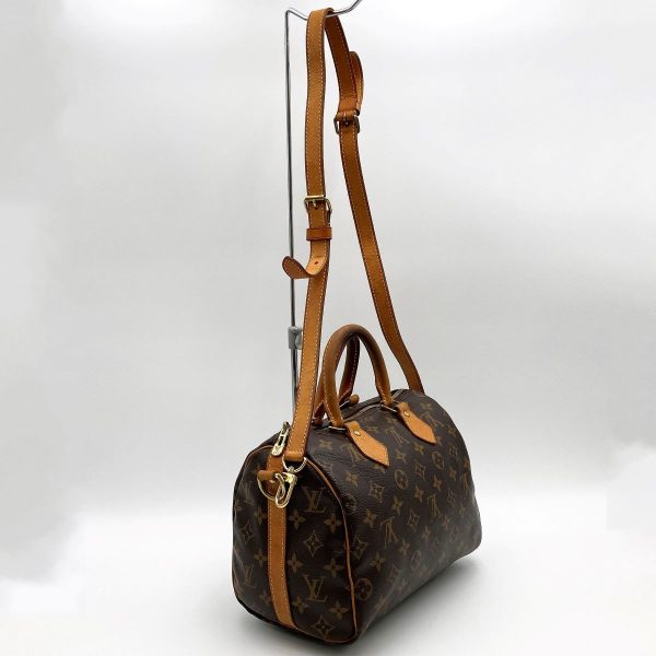 itbckwox9vrc 3 Louis Vuitton Speedy 25 Bandouliere Shoulder Bag Monogram PVC Brown