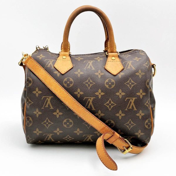 itbckwox9vrc 5 Louis Vuitton Speedy 25 Bandouliere Shoulder Bag Monogram PVC Brown