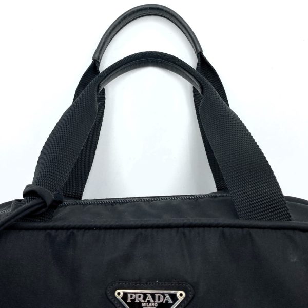 itc0wi3yxu64 5 Prada Nylon Handbag with Key Black