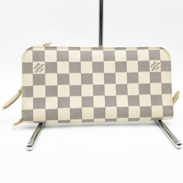 itc6uhmp001c 1 Louis Vuitton Portefeuille Insolites Long Wallet Damier Azur PVC White